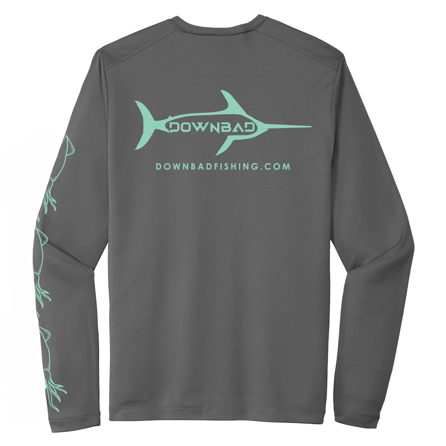 DownBad Fishing Performance Long Sleeve T-Shirt