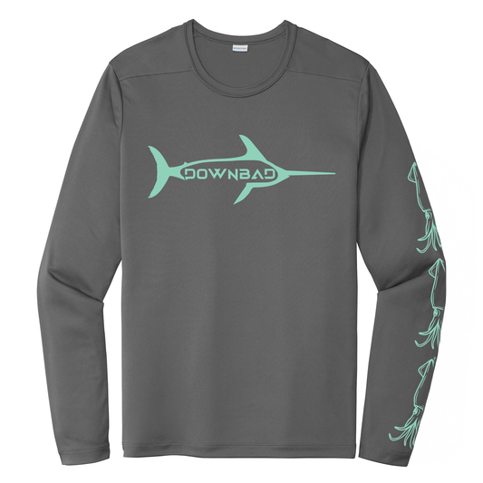 DownBad Fishing Performance Long Sleeve T-Shirt